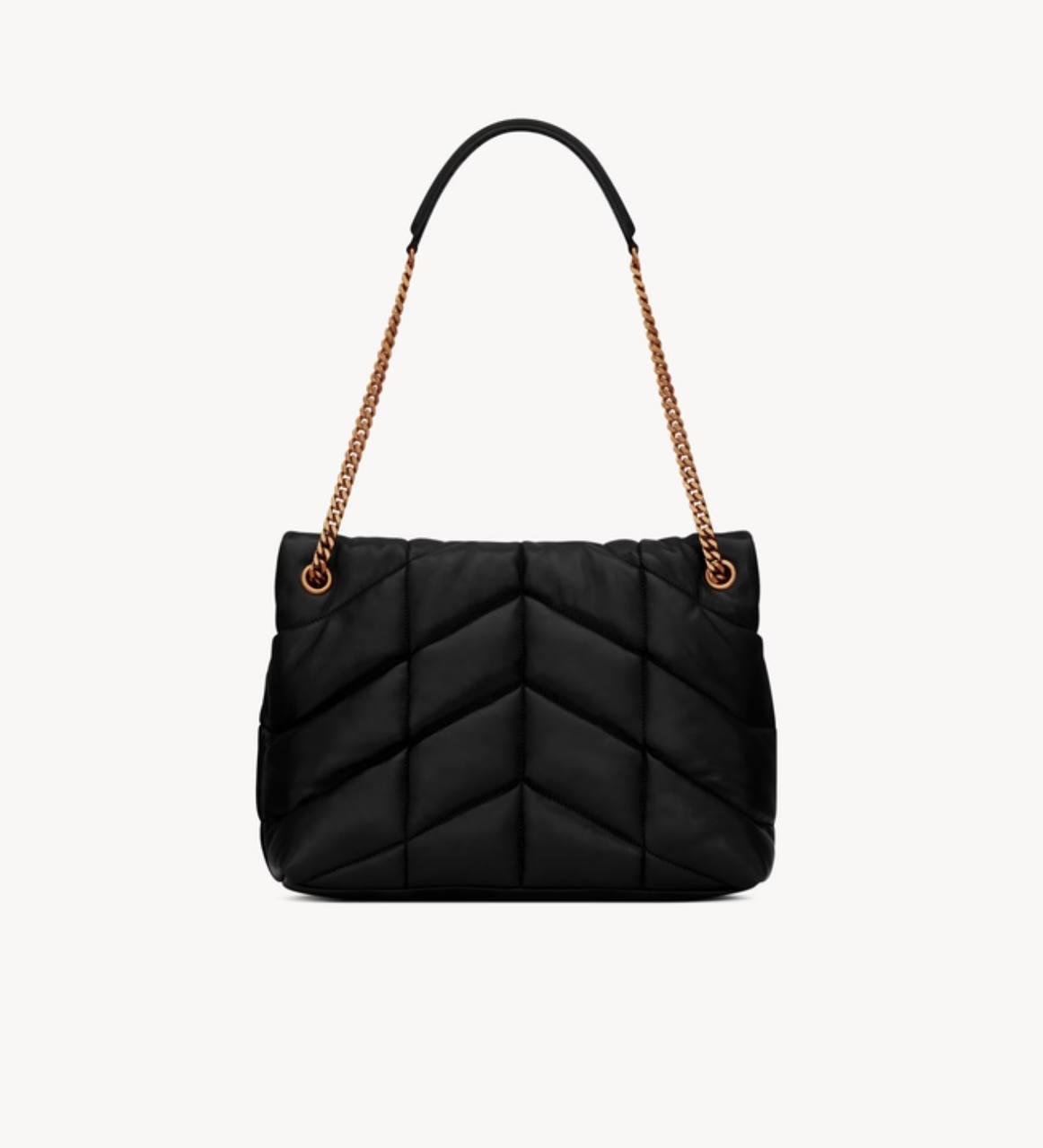 YSL Saint Laurent Puffer Black Nappa