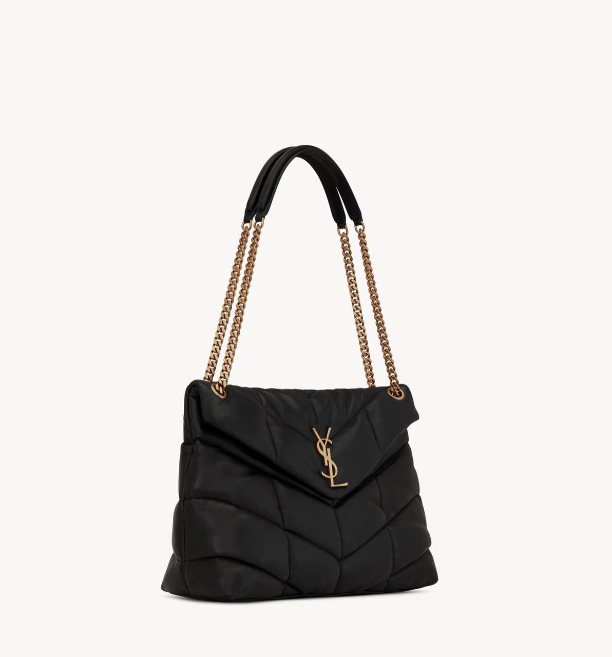 YSL Saint Laurent Puffer Black Nappa