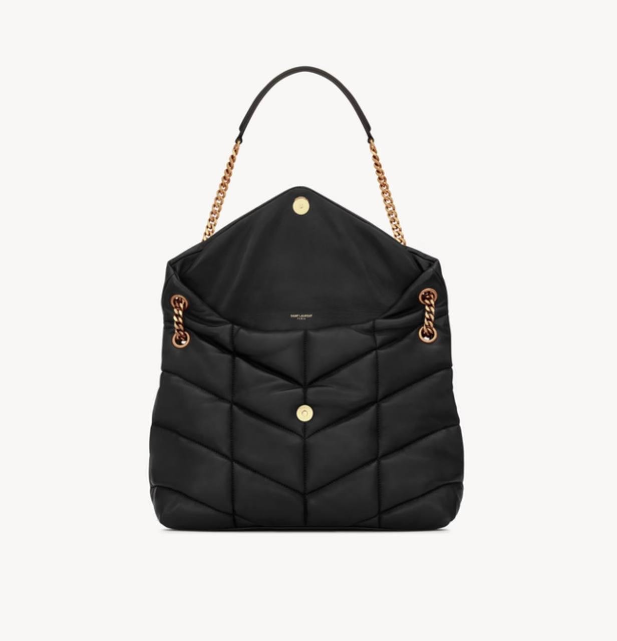 YSL Saint Laurent Puffer Black Nappa