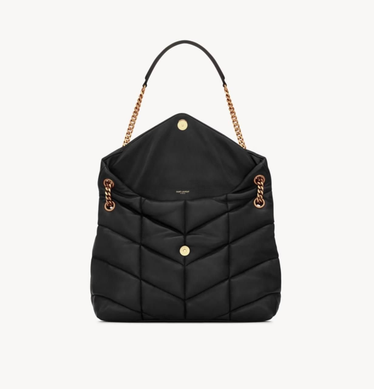 YSL Saint Laurent Puffer Black Nappa