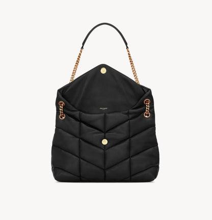 YSL Saint Laurent Puffer Black Nappa