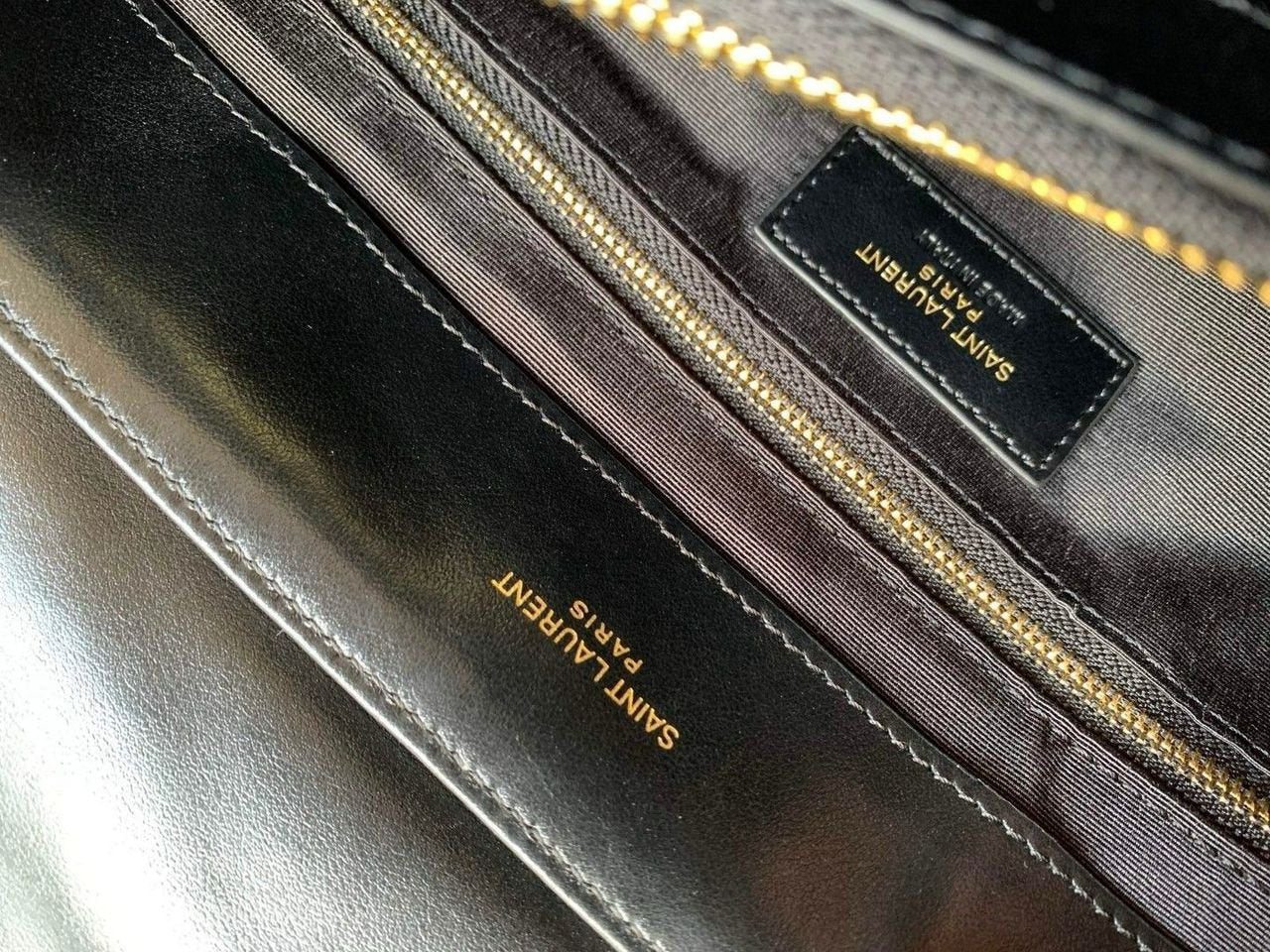 YSL Saint Laurent LouLou Puffer Black large