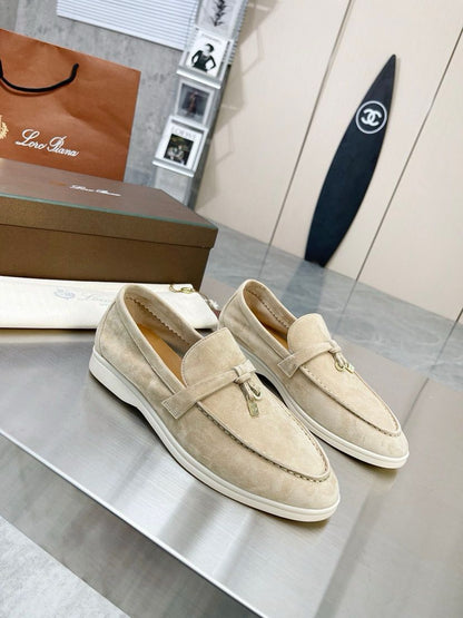 Loro Piana Summer Charms Walk Loafer Himalaya
