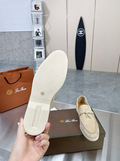 Loro Piana Summer Charms Walk Loafer Himalaya