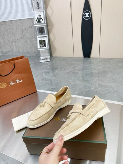 Loro Piana Summer Charms Walk Loafer Himalaya