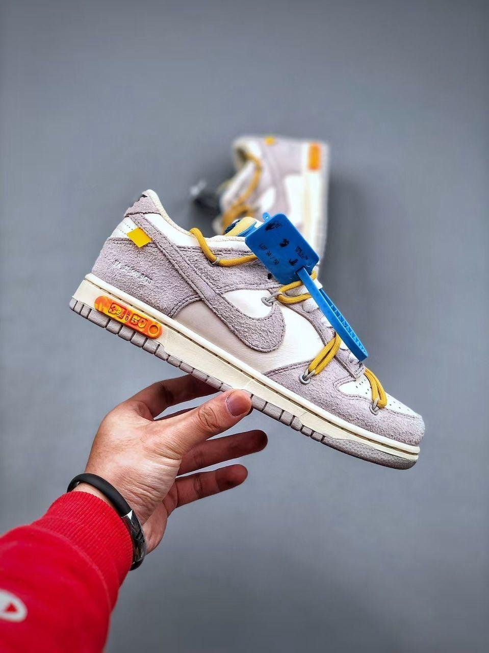 Nike Dunk OFF White Low “Grey-Yellow”