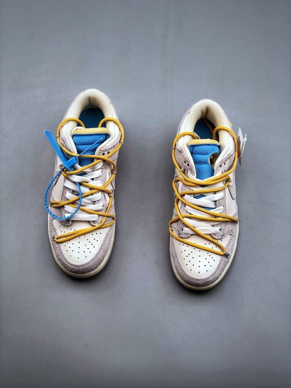 Nike Dunk OFF White Low “Grey-Yellow”