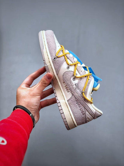 Nike Dunk OFF White Low “Grey-Yellow”