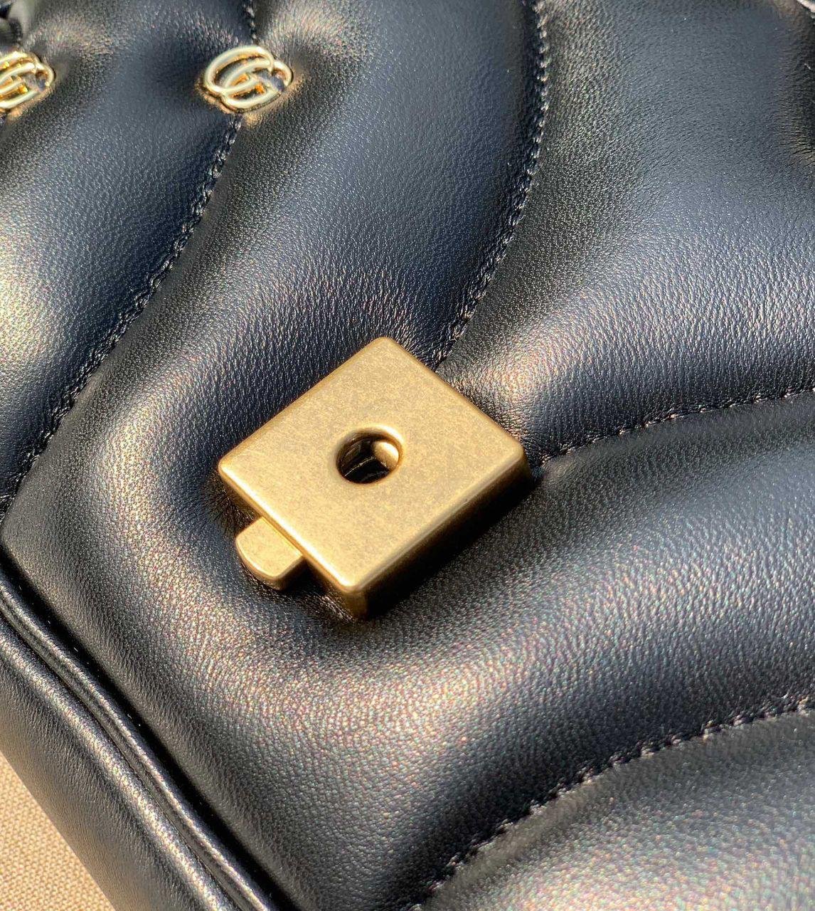 Gucci Marmont shoulder bag black studded