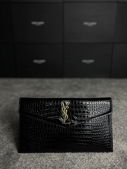 YSL Saint Laurent Uptown Croc crna