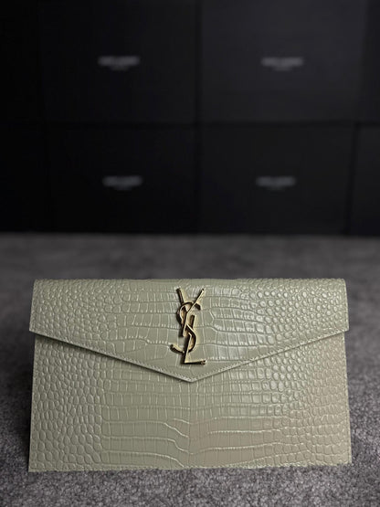 YSL Saint Laurent Uptown Croc bijela