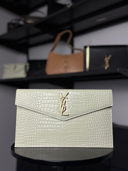 YSL Saint Laurent Uptown Croc bijela