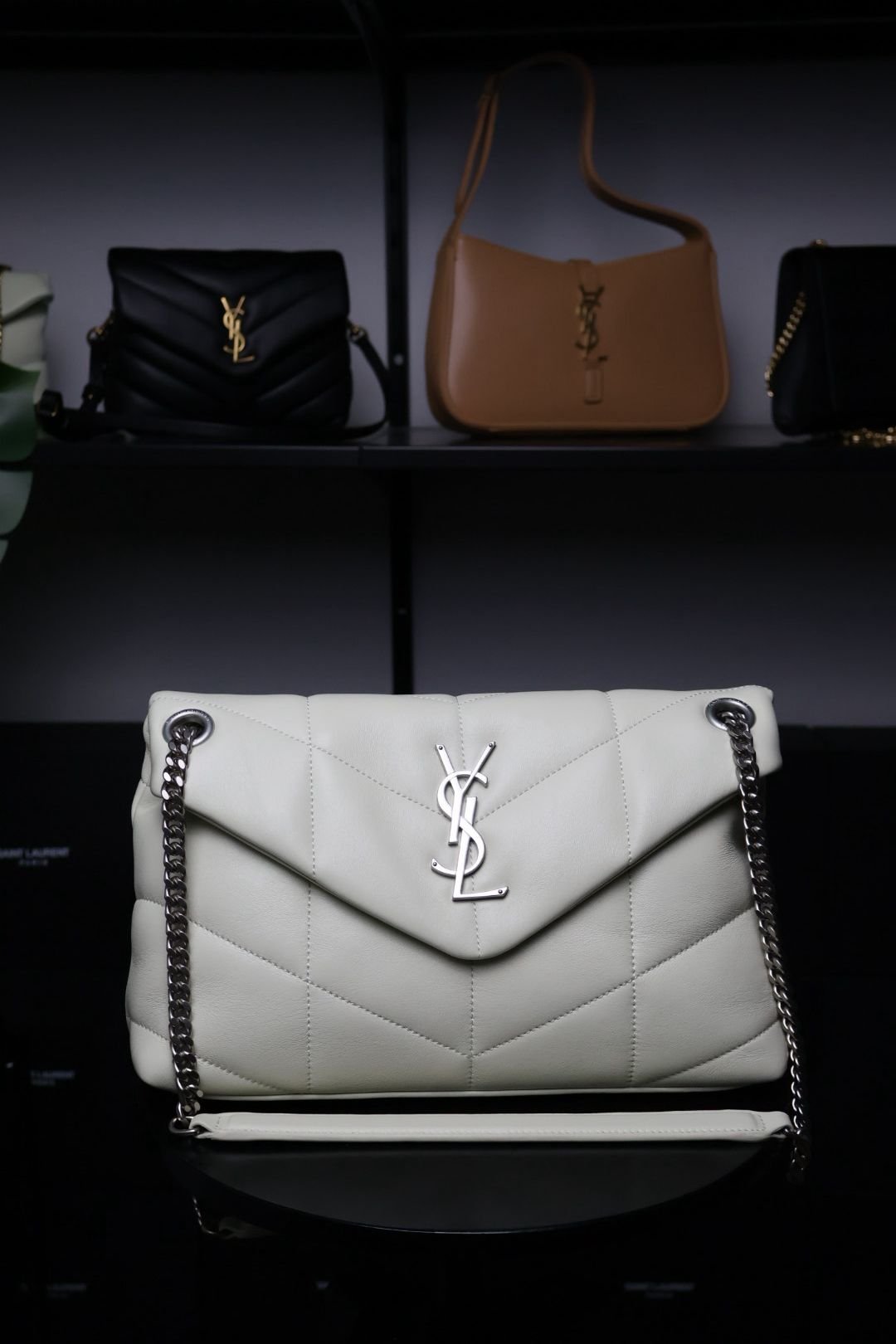 YSL Saint Laurent LouLou White