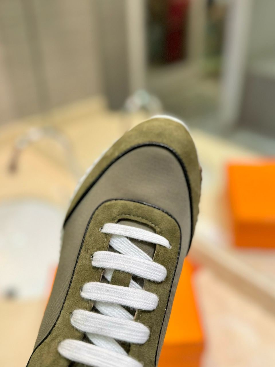 Hermes Bouncing tenisice Olive Green