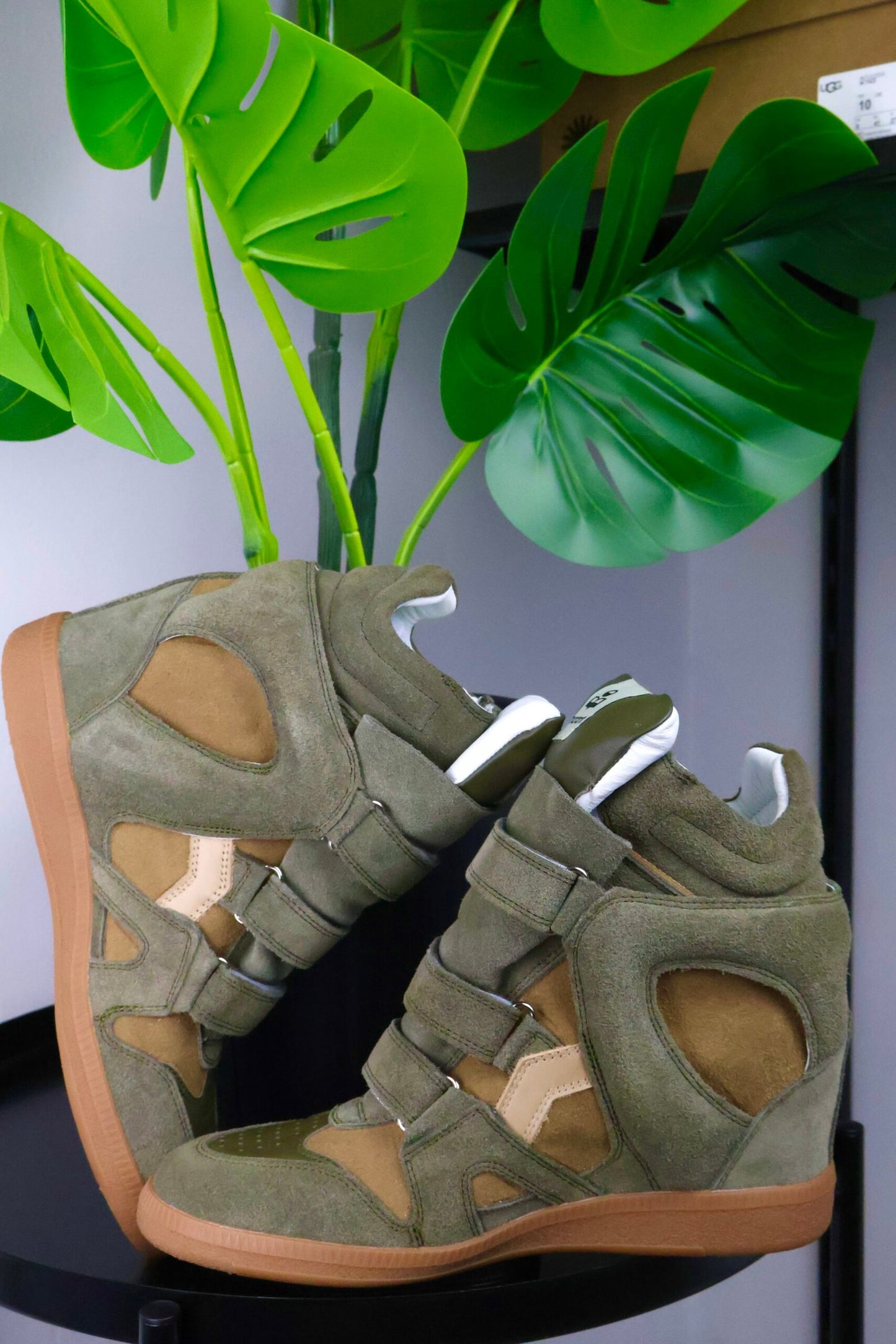 Isabel Marant Womens Bekett Sneaker green