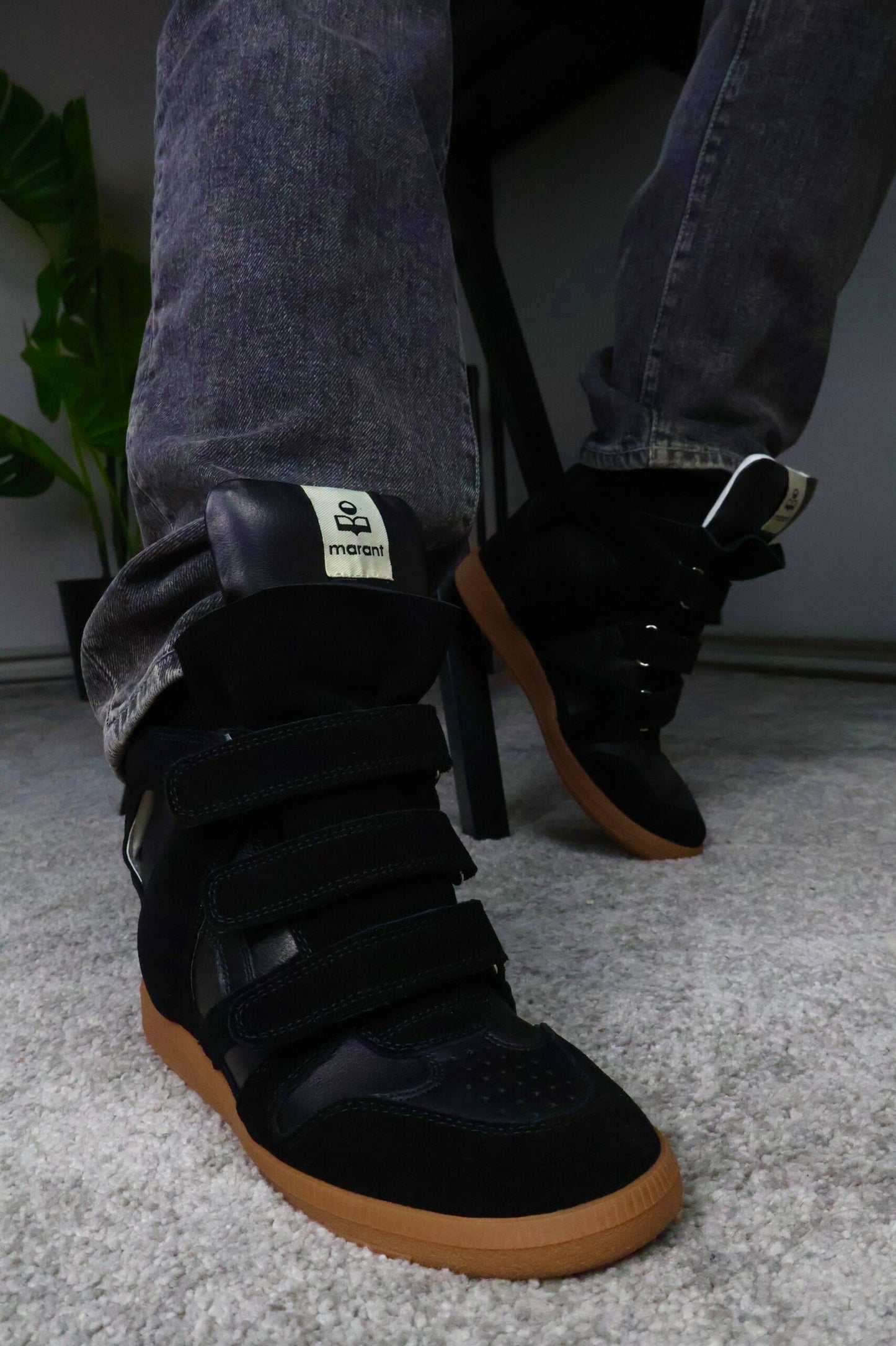 Isabel Marant Womens Bekett Sneaker black