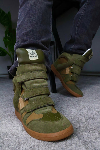 Isabel Marant Womens Bekett Sneaker green