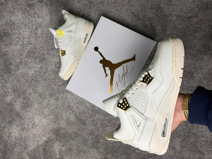 Air Jordan 4 Retro White/Gold