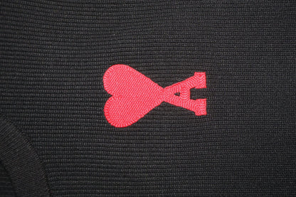 Ami Majica dugih rukava Black / Crna