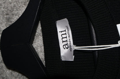 Ami Majica dugih rukava Black / Crna