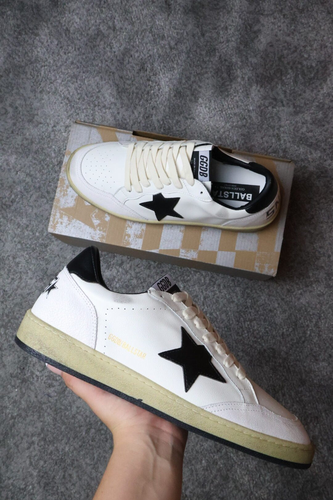Golden Goose BALLSTAR White – Black Star