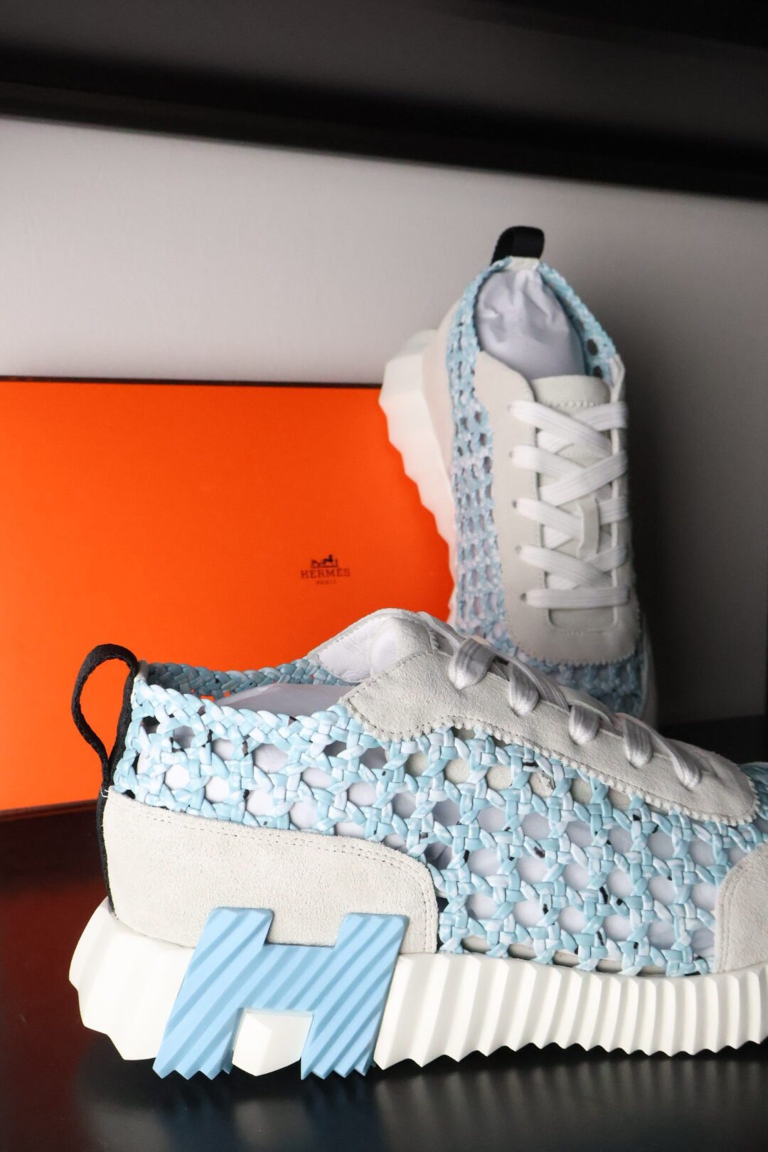 Hermes Bouncing tenisice Blue/White
