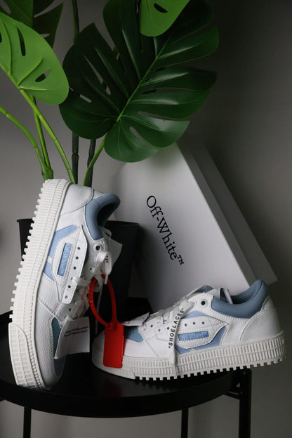 Off-White 3.0 Off Court Sneakers – White/Baby blue