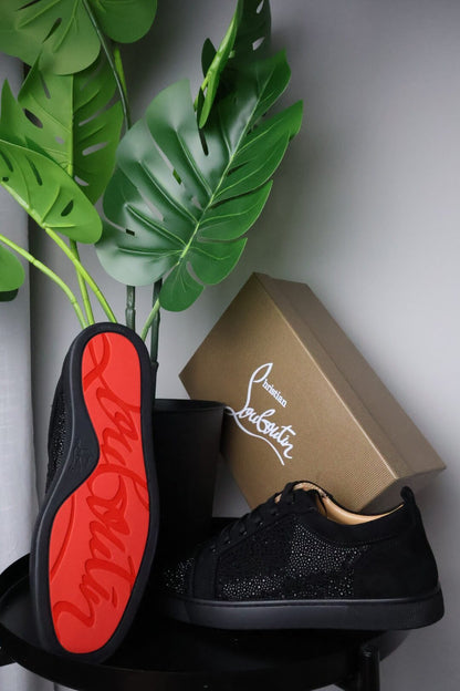 Tenisice Christian Louboutin Black Sparkle