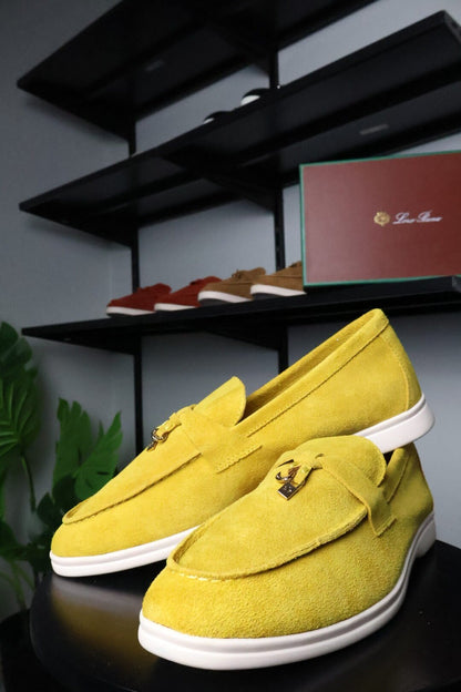 Loro Piana Summer Charms Walk Loafer Yellow