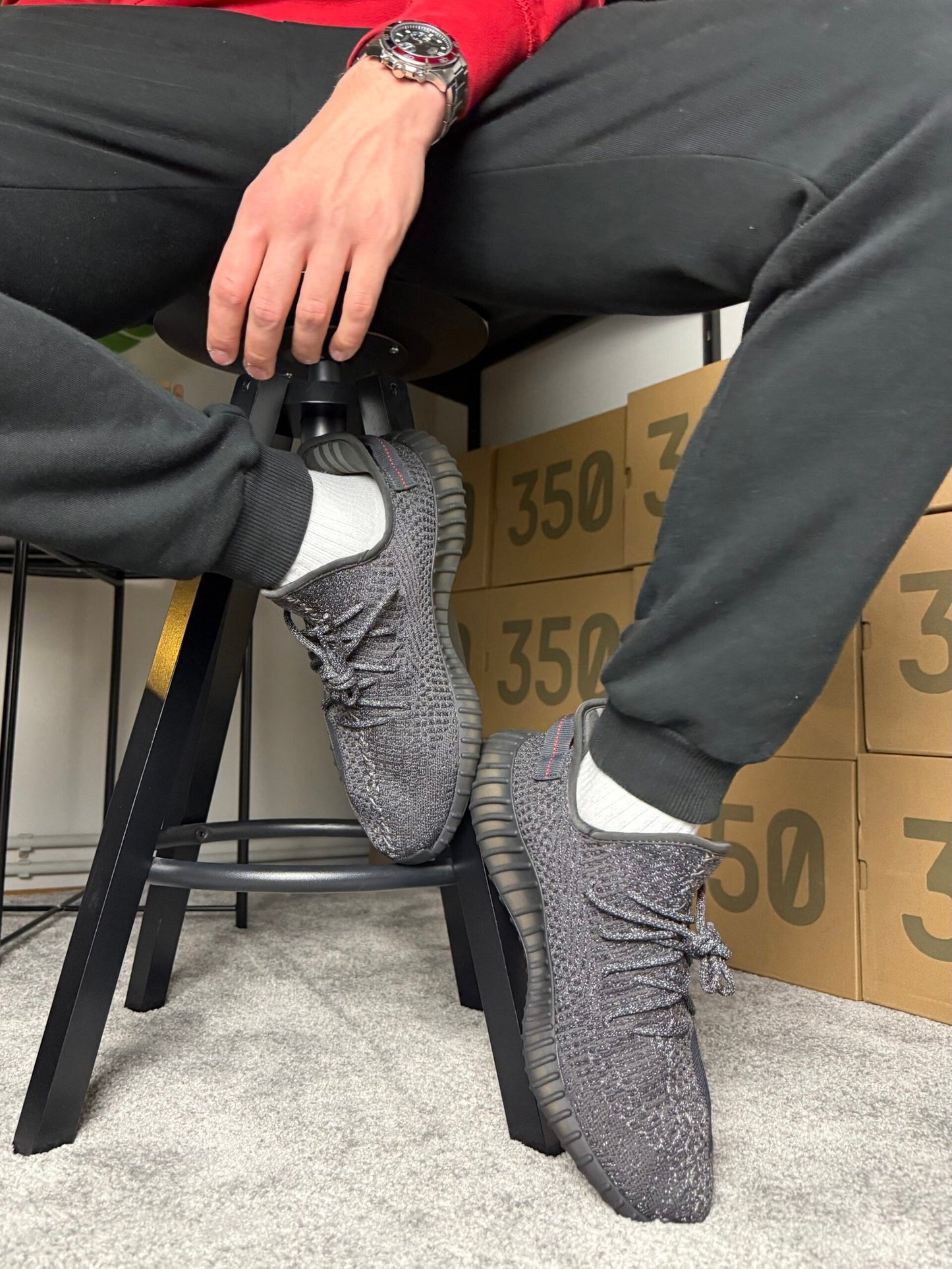 Yeezy Boost 350 V2 “Static Black Reflective”