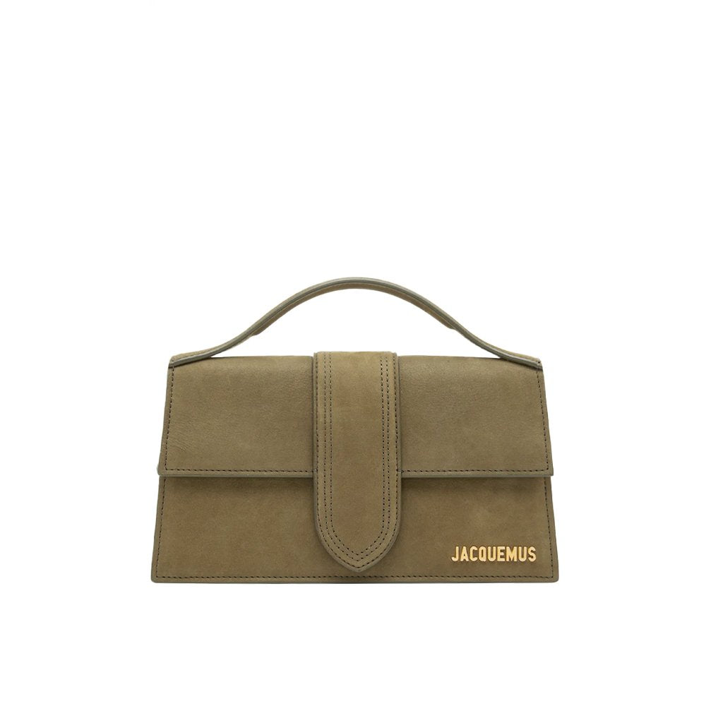 Jacquemus Le Grand Bambino Nubuck Crossbody Flap Bag