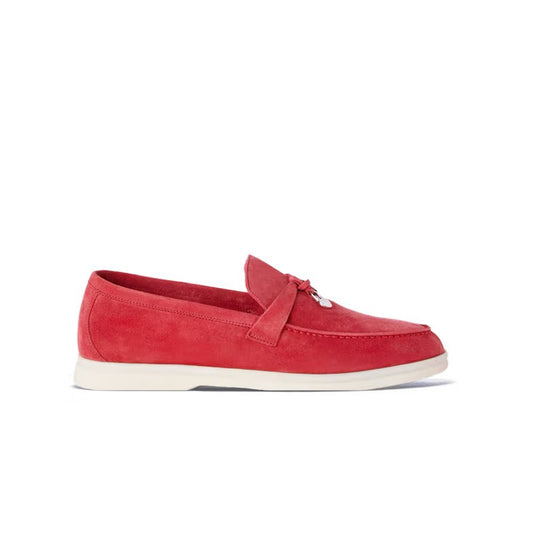 Loro Piana Summer Charms Walk Loafer Orange