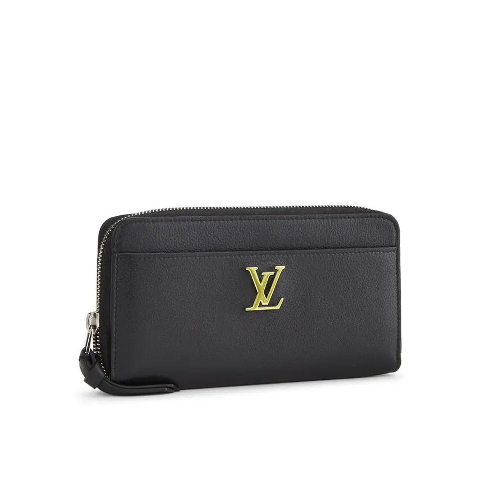 Louis Vuitton Calfskin Lock Me Zippy – Black