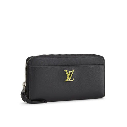 Louis Vuitton Calfskin Lock Me Zippy – Black