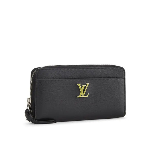 Louis Vuitton Calfskin Lock Me Zippy – Black