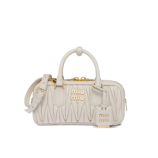 Miu Miu Arcadie Matelassé Leather Tote Bag