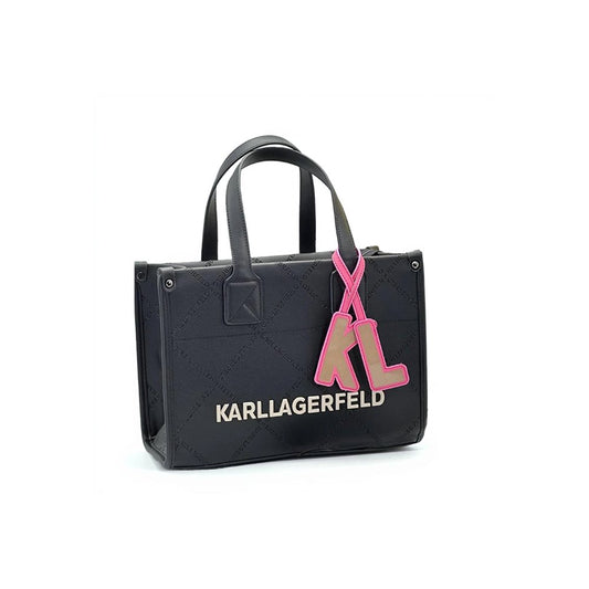 Torba Karl Lagerfeld K/SKUARE EMBOSSED TOTE BAG “Black – White”