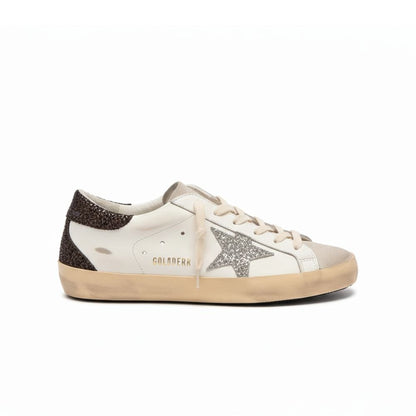 Golden Goose Super-Star White / Grey Glitter / Black Glitter