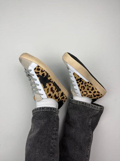 Golden Goose Super Star Leopard / Black star