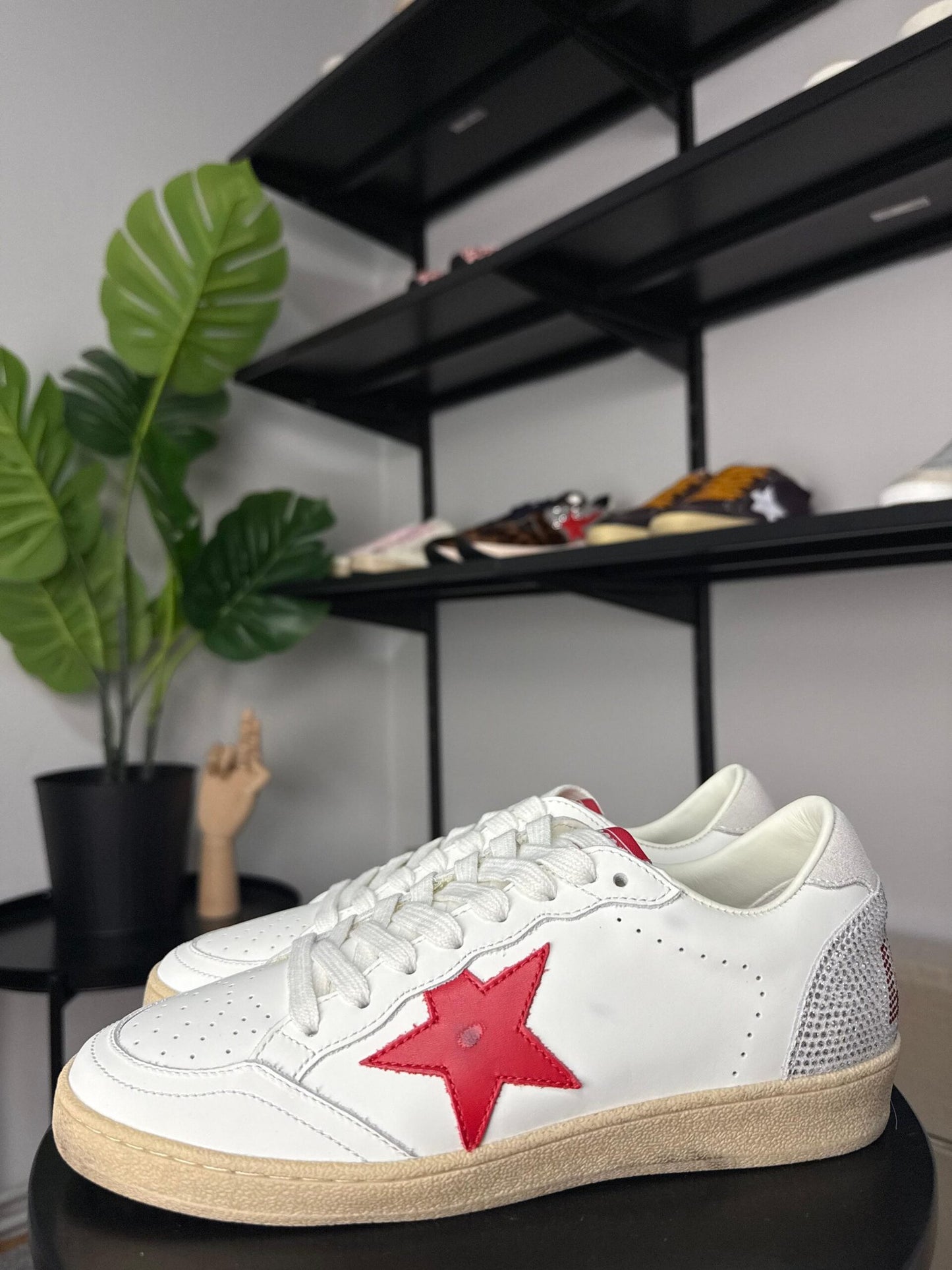 Golden Goose Ball Star “Valentines Day” Red Star / Swarovski lettering