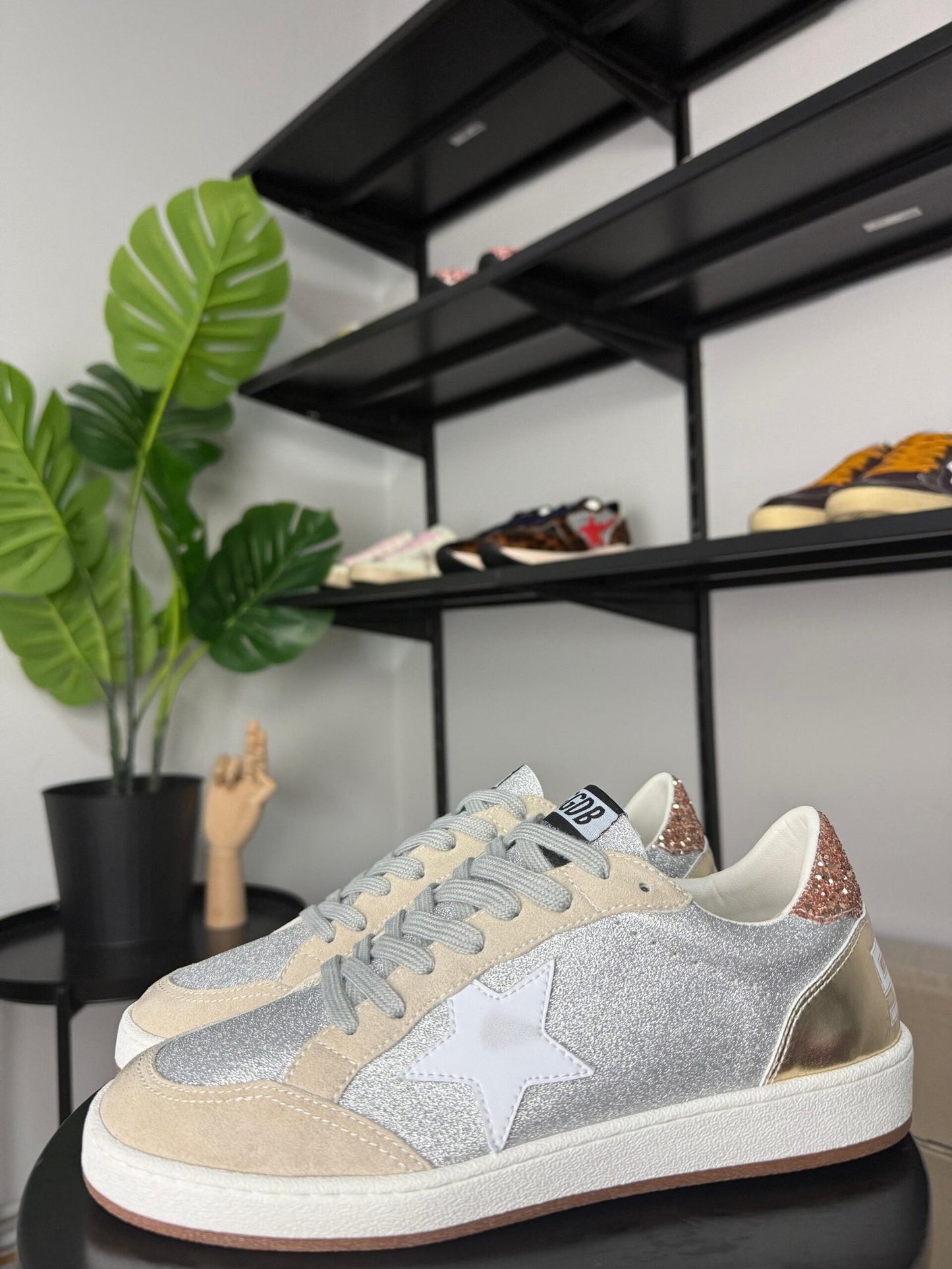 Golden Goose Ball Star White Golden / glitter / White Star