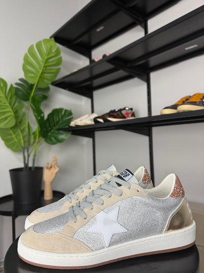 Golden Goose Ball Star White Golden / glitter / White Star