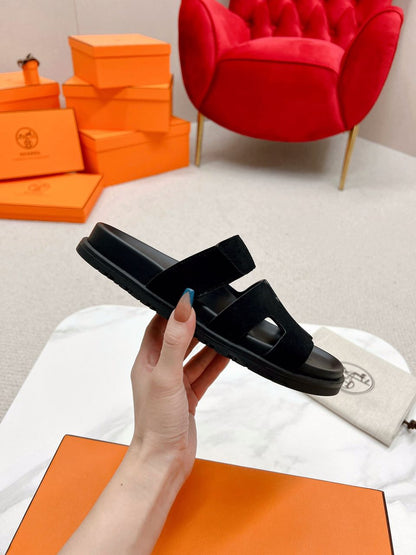 Hermes Noisette Sandala “Black”
