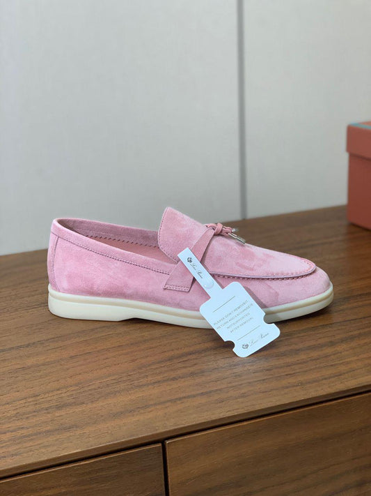 Loro Piana Summer Charms Walk Loafer Pink