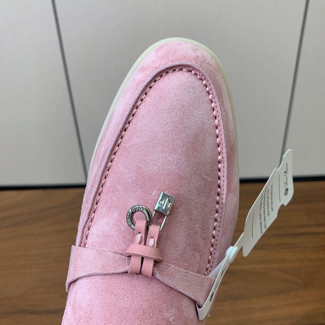 Loro Piana Summer Charms Walk Loafer Pink