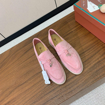 Loro Piana Summer Charms Walk Loafer Pink