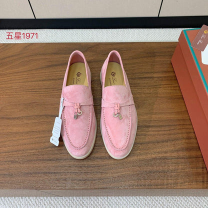 Loro Piana Summer Charms Walk Loafer Pink