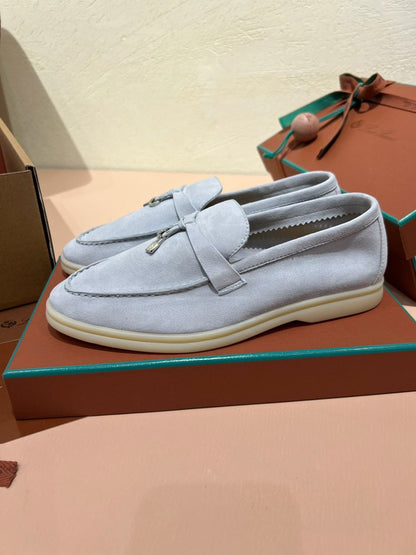 Loro Piana Summer Charms Walk Loafer Argo Blue