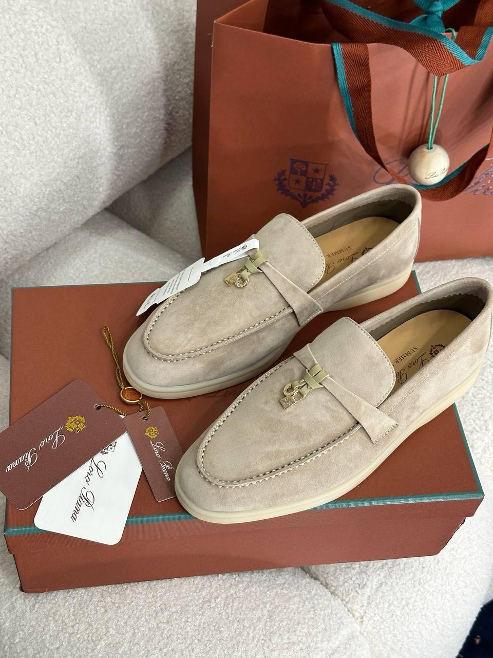 Loro Piana Summer Charms Walk Loafer Himalaya