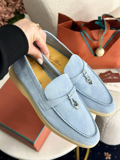 Loro Piana Summer Charms Walk Loafer Argo Blue